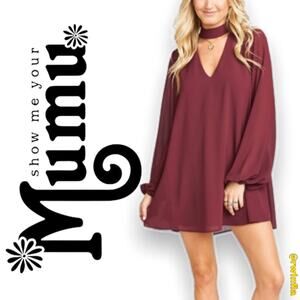 Show Me Your Mumu Josephine Bell Mini Dress Open Back Bohemian Boho Indie Small